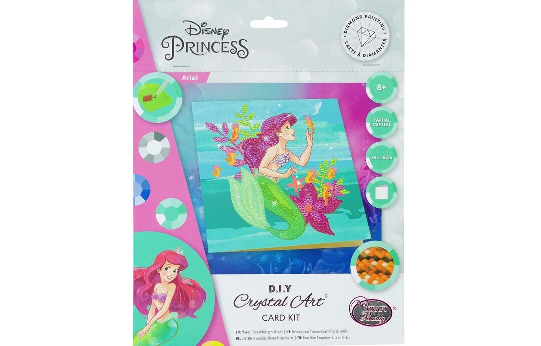 Disney The Little Mermaid Crystal Art Card