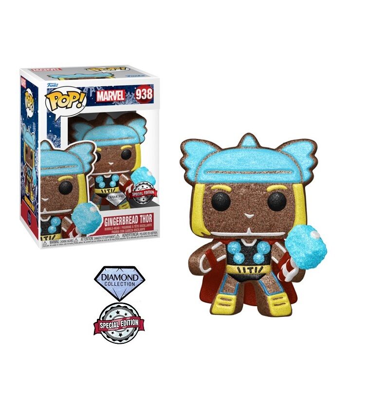 Funko POP! Marvel Gingerbread THOR Diamond Collection - Special Edition