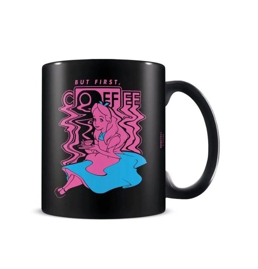 Alice in Wonderland Mug - But First Coffee