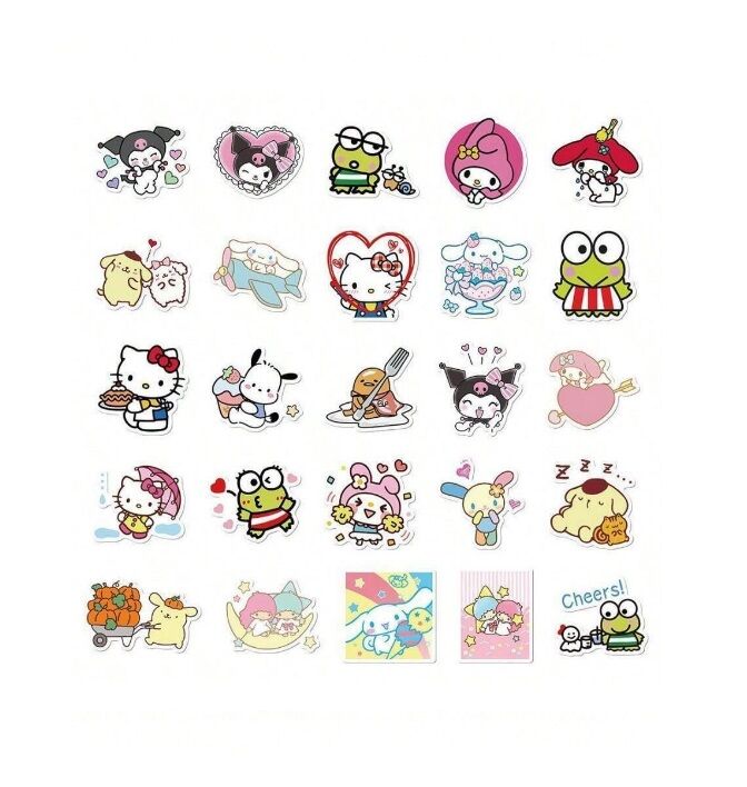 Hello Kitty & Friends Stickers 10 PCS - Assorted