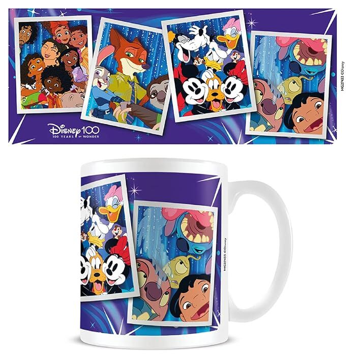 Disney Characters Photo Booth Mug (Stitch, Encanto, Mickey Mouse & Zootropolis)