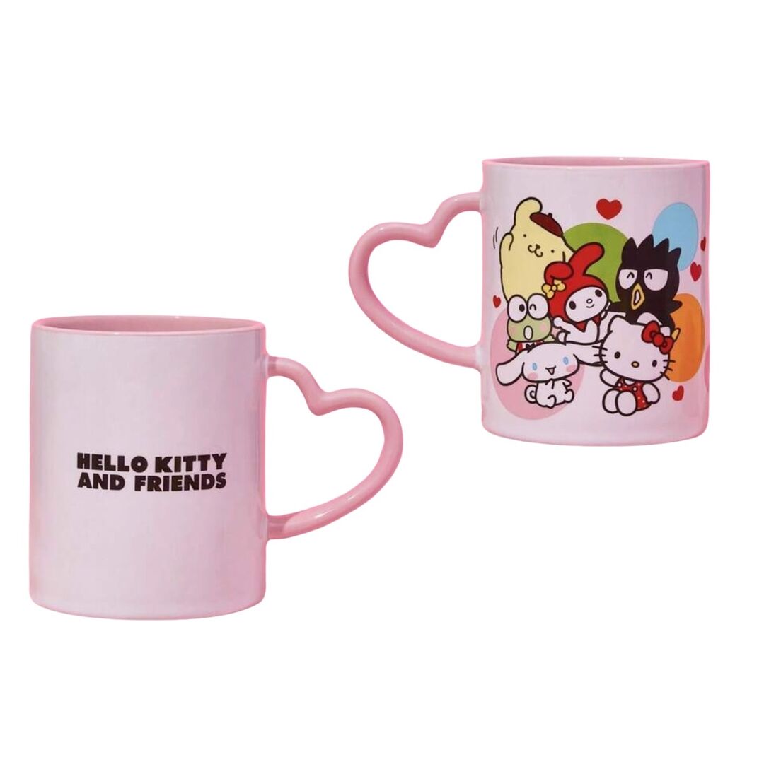 Hello Kitty & Friends Mug Heart Handle