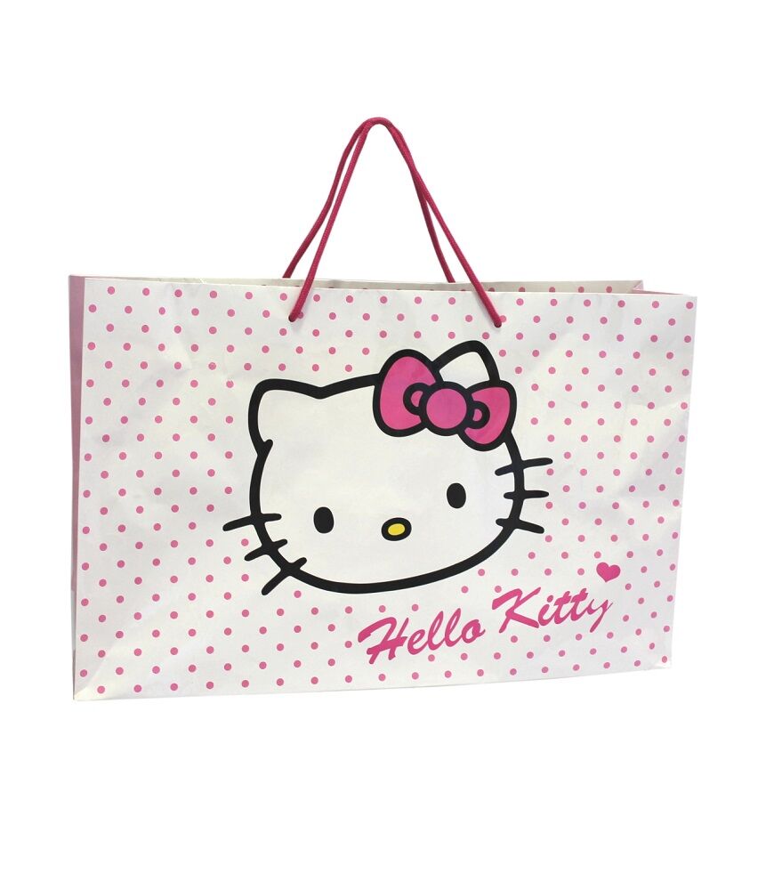 Hello Kitty Paper Shopping Bag - 2 Sizes Available