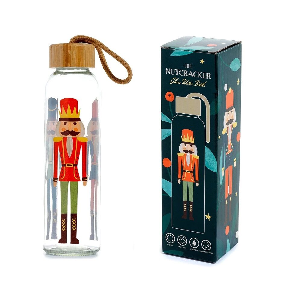The Nutcracker Glass Water Bottle