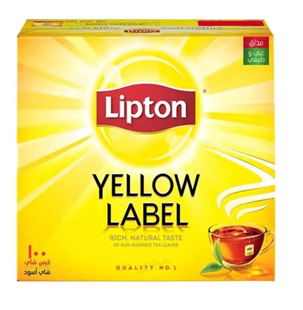Lipton Yellow Label Black tea Bag 100 pieces
