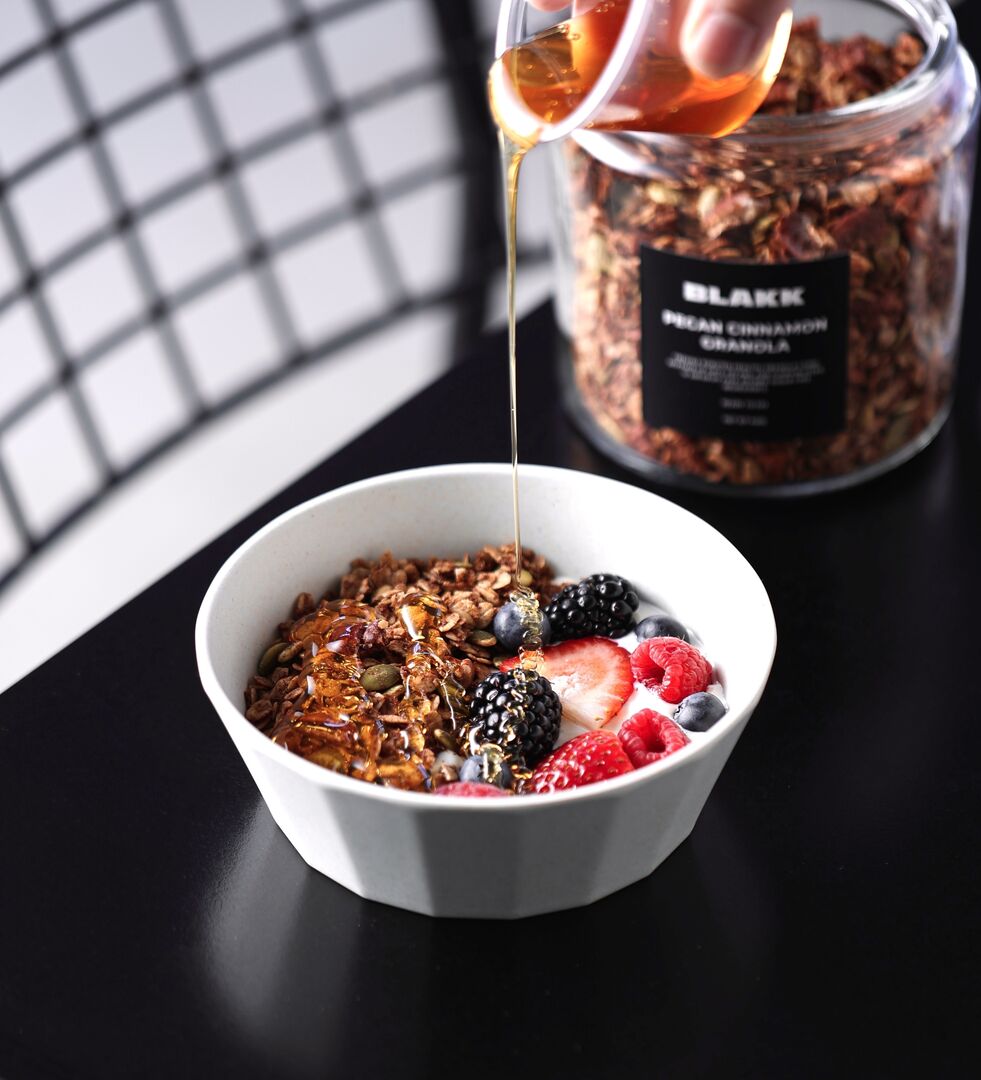 Greek Yogurt, Granola and Berries Bowl