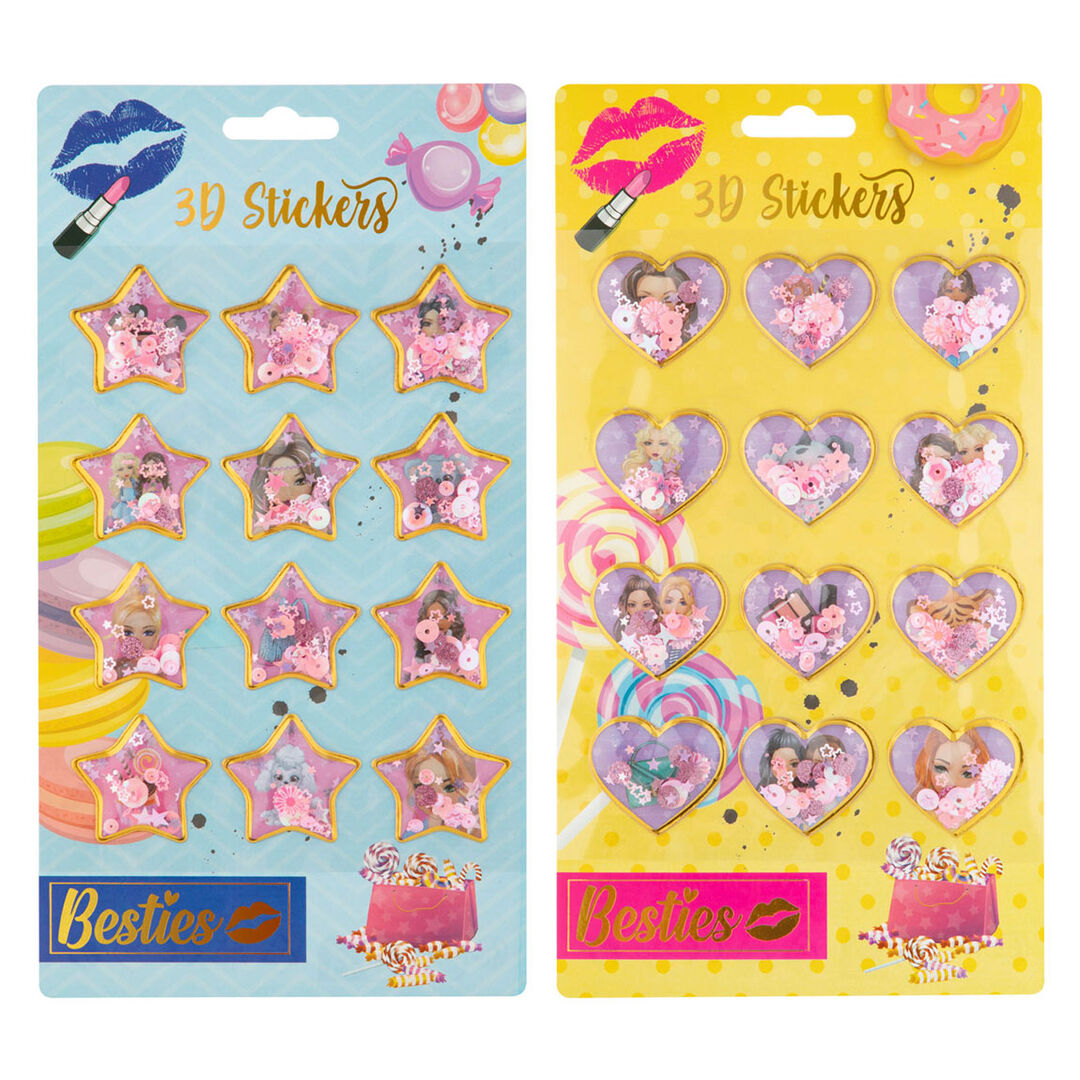 Besties 3D Sticker Sheet