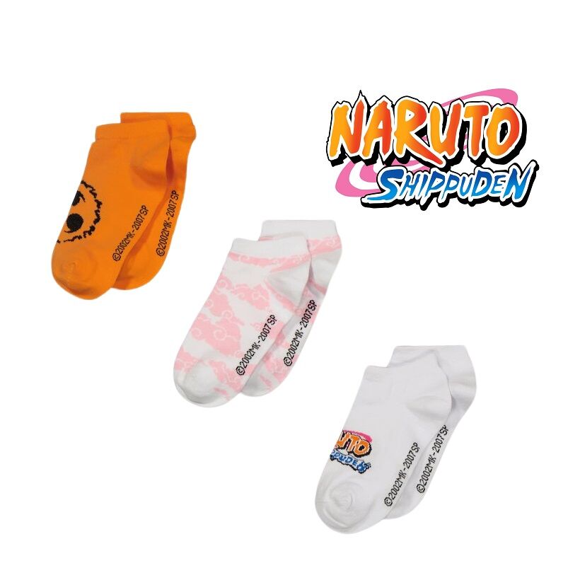 Naruto Shippuden 3 Pair Socks