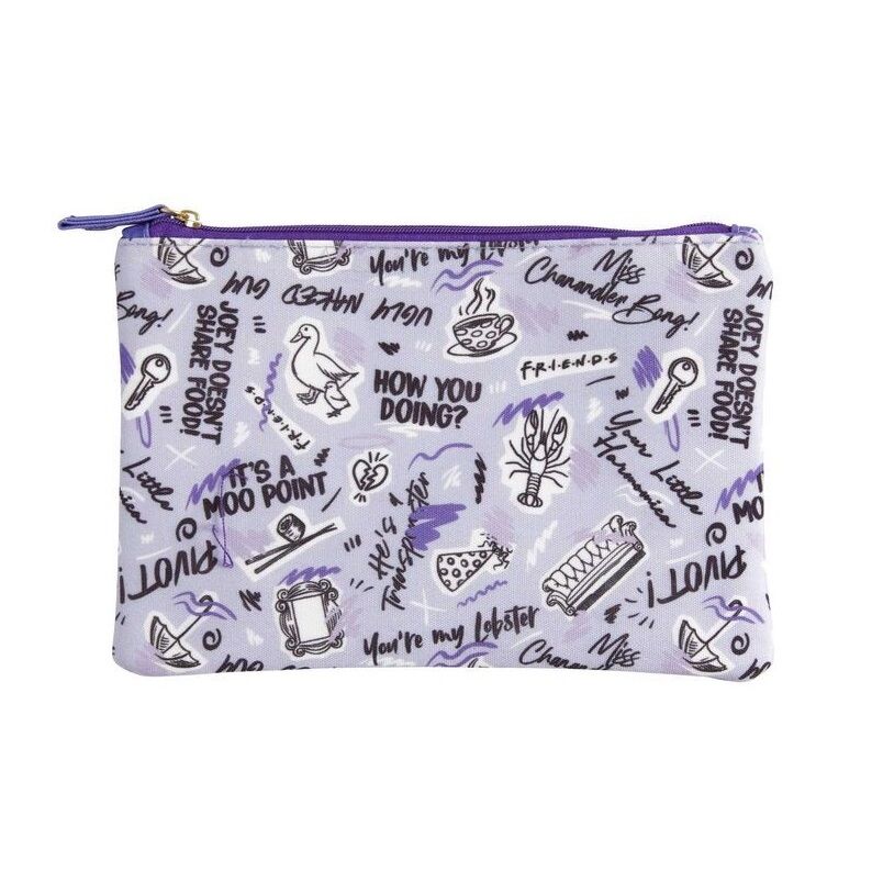 Friends Icons Pouch - Purple
