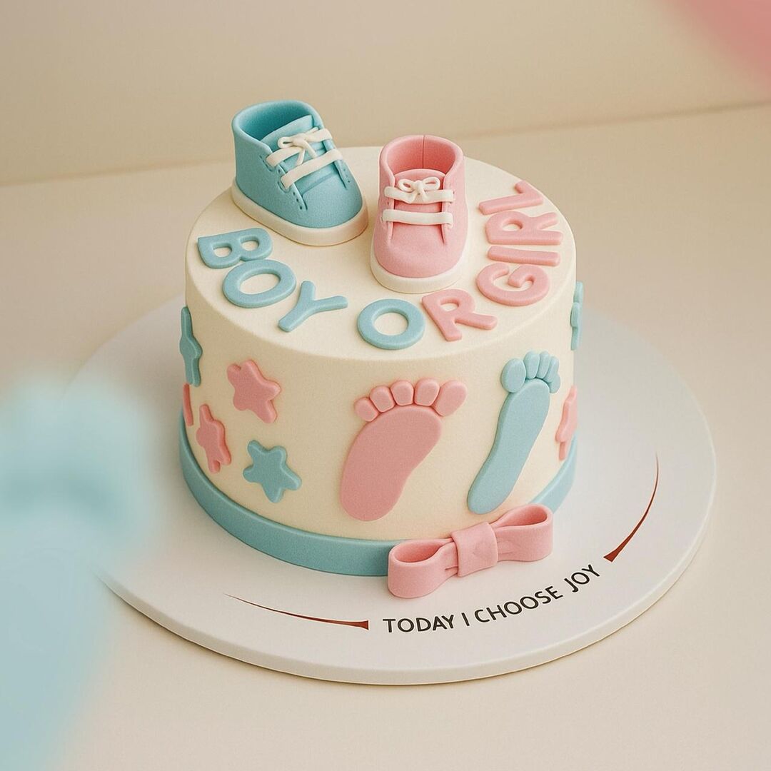 Gender Reveal Cake