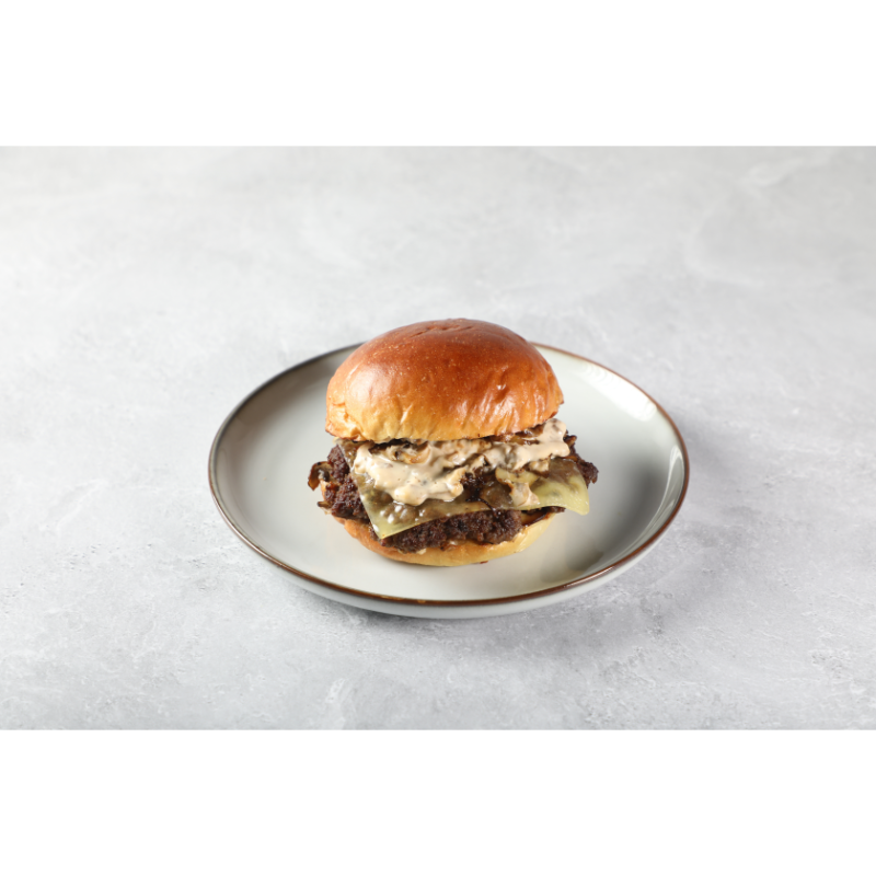 MUSHROOM SWISS BURGER
