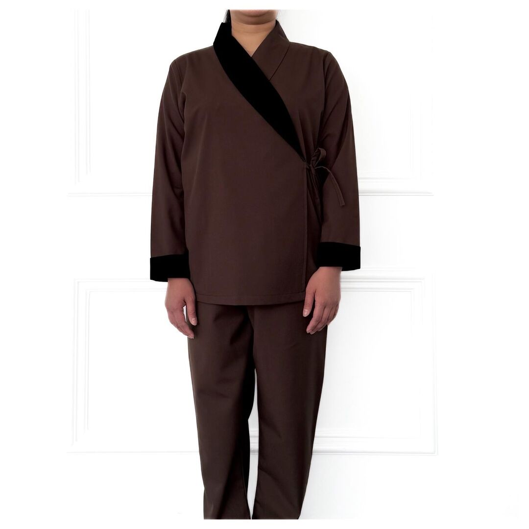 Single Velvet Collar Cotton Set