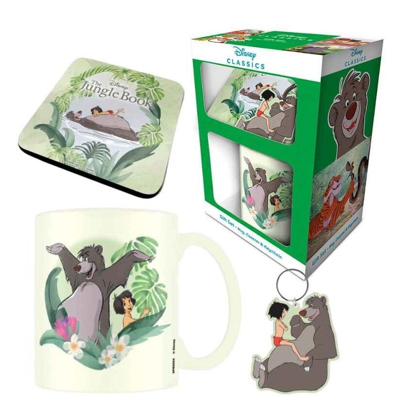 Disney Jungle Book 3 PCS Gift Set Mug, Coaster & Keychain