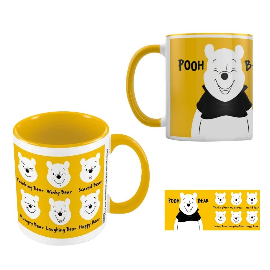 Winnie The Pooh (Faces) Yellow Inner Colour Mug