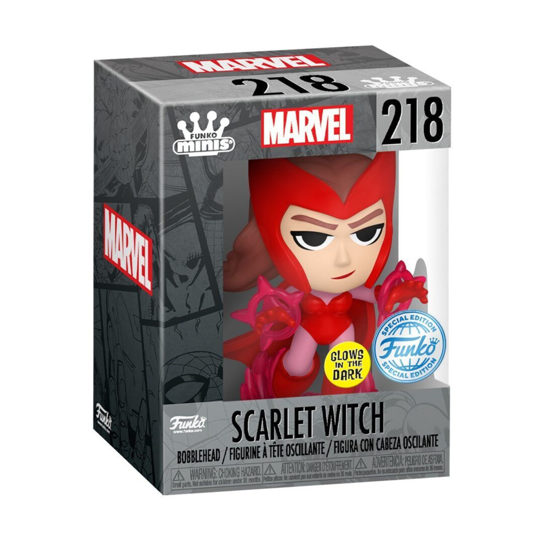 Funko Marvel Minis Figure - Scarlet Witch (Glow in The Dark
