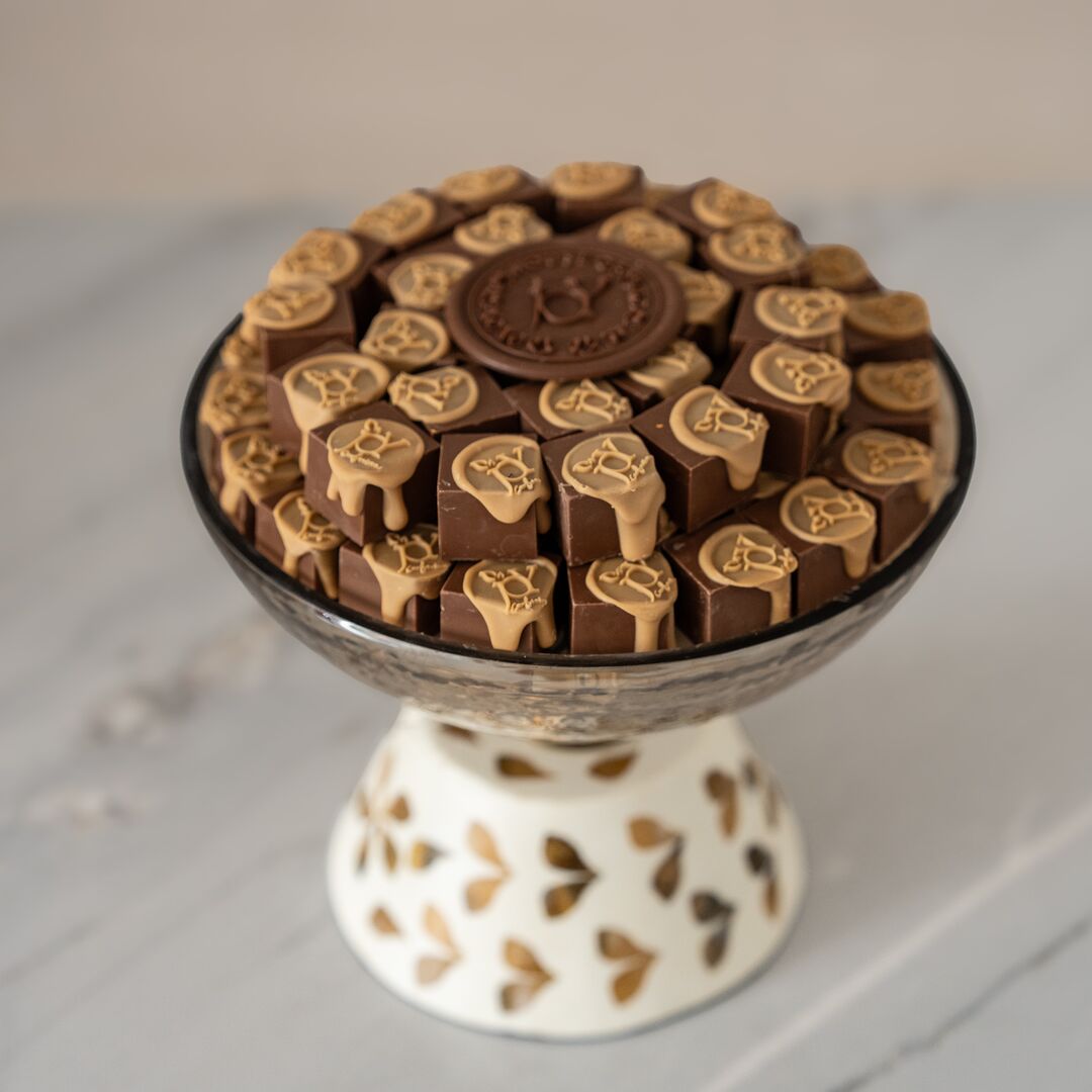 Beige Glass Stand