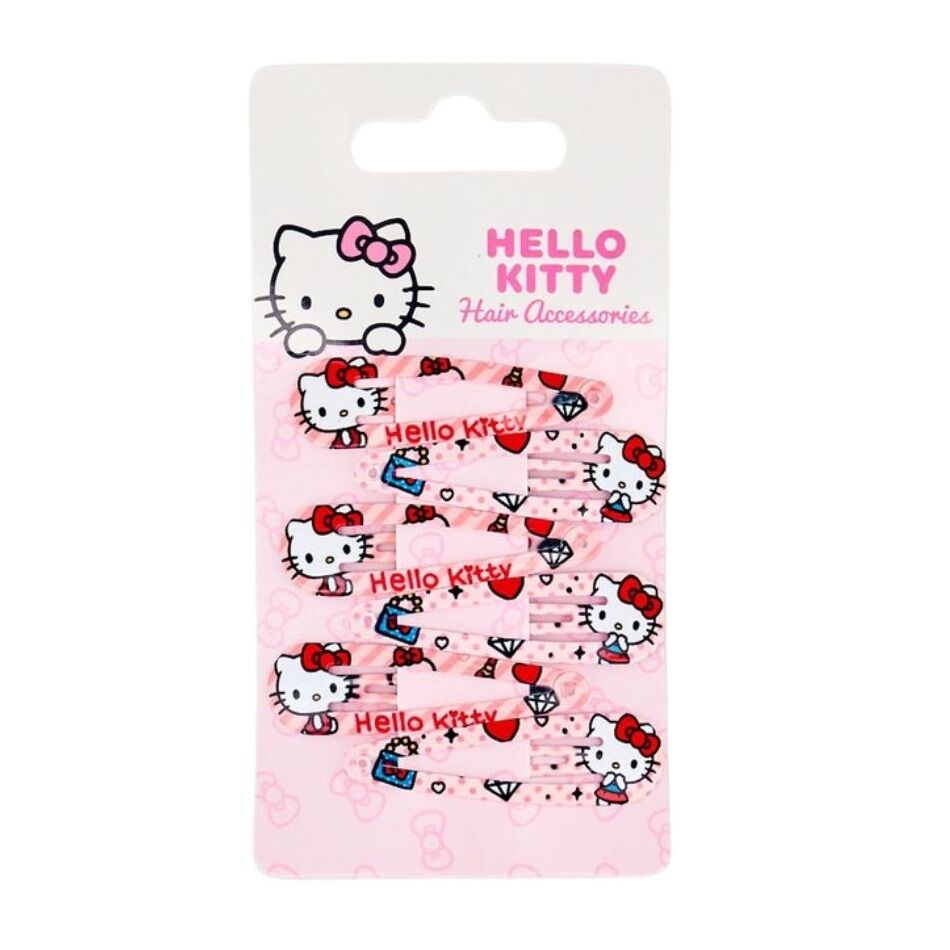 Hello Kitty Hair clips - 6 PCS