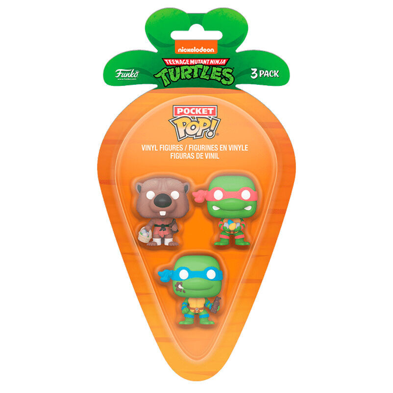 Funko Pocket Pop!: Teenage Mutant Ninja Turtles - Splinter, Leonardo & Raphael 3-Pack