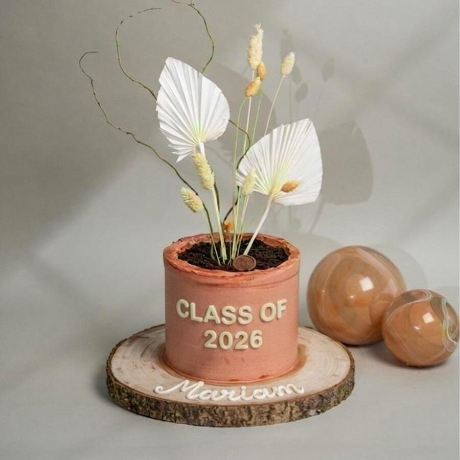 Graduation Pot Cake