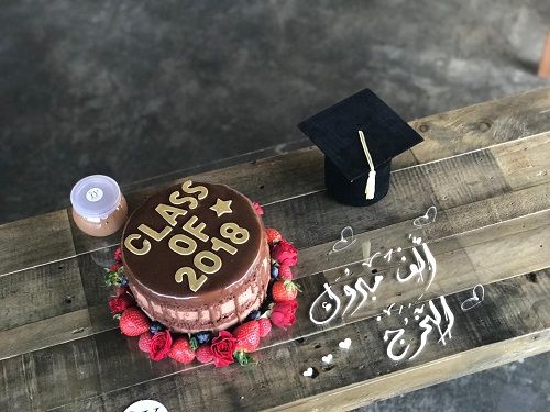 Chocolate Graduation Cake.