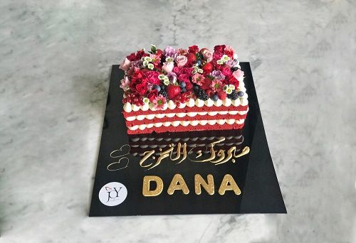 Red Velvet Garden Cake