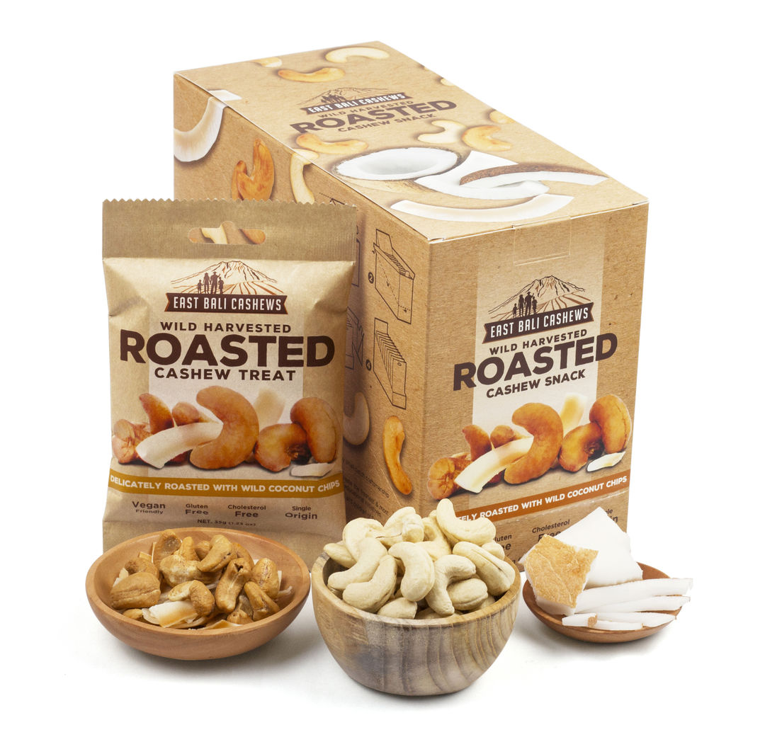 Ibustan Roasted Cashew Snacks 35g Pack Of 10