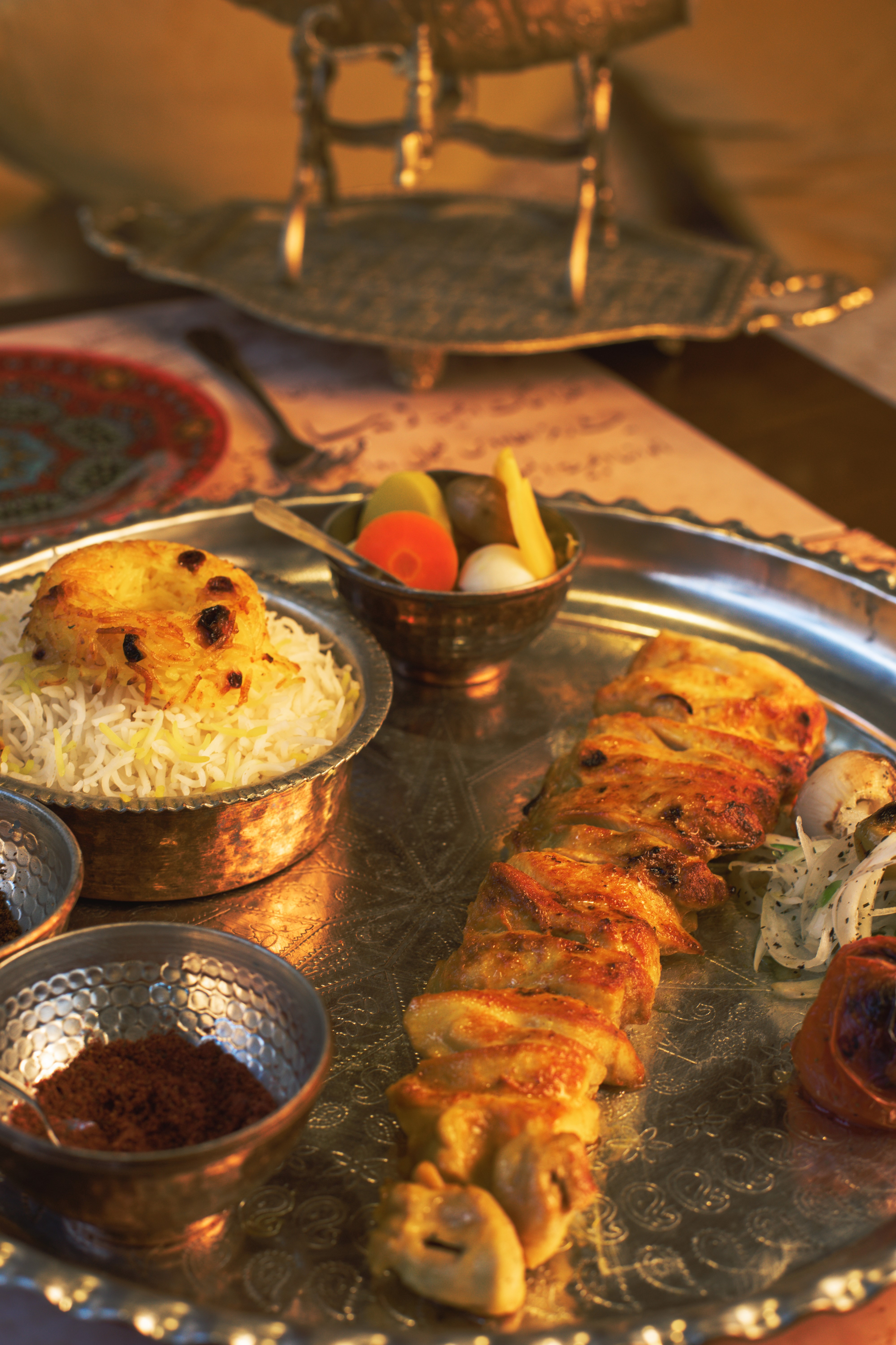 قطع الدجاج مشوية