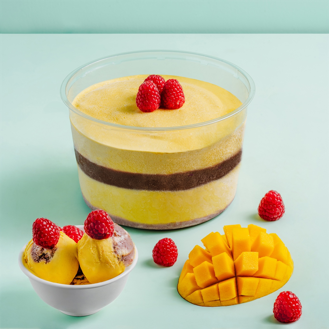 Mango Berries Ice Cream