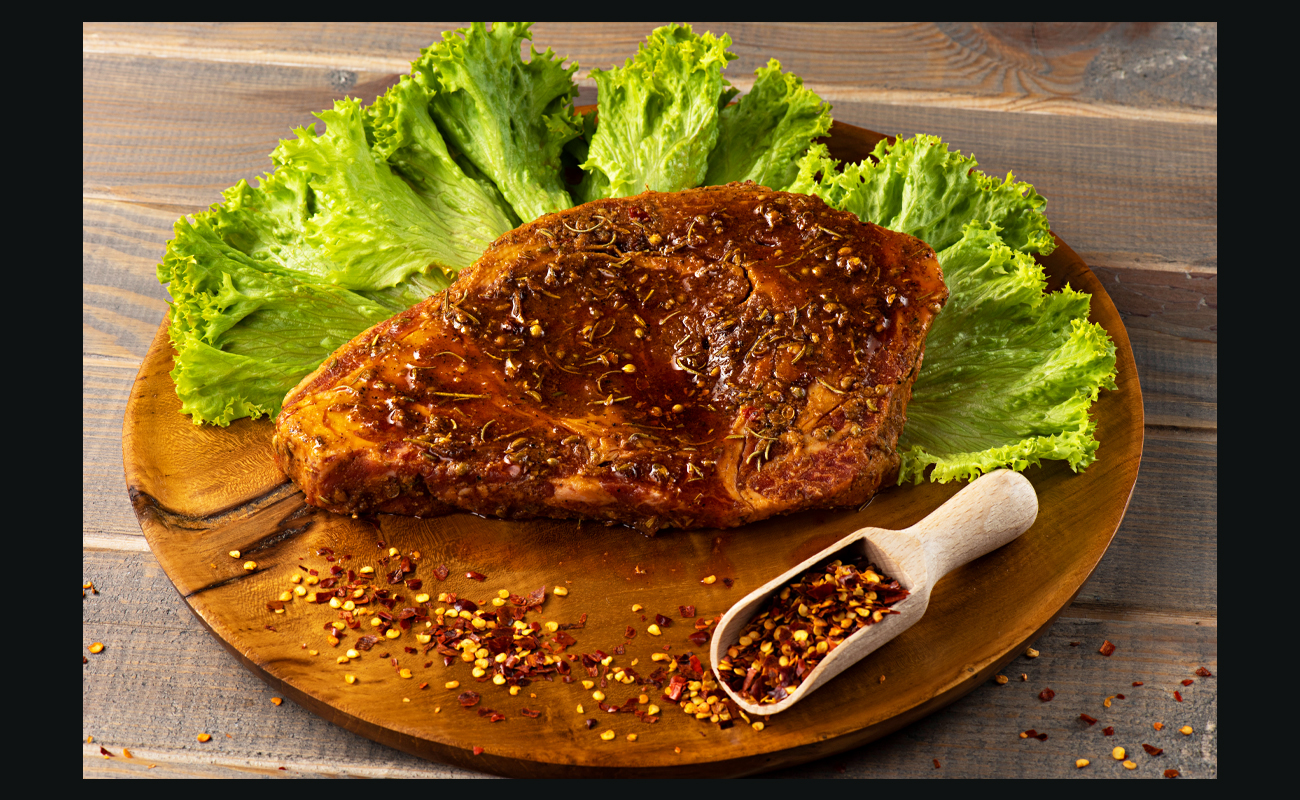 Butcher N Gourmet SEASONED RIBEYE LIP ON STEAK (US Certified Angus)