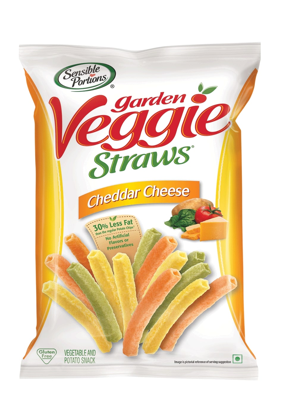 Goodlifekw Com Sensible Portions Veggie Straws Cheddar Cheese 1x120 Grams