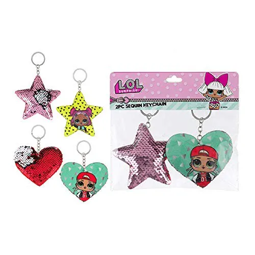 LOL Surprise! 2 PCS Sequin Keychains