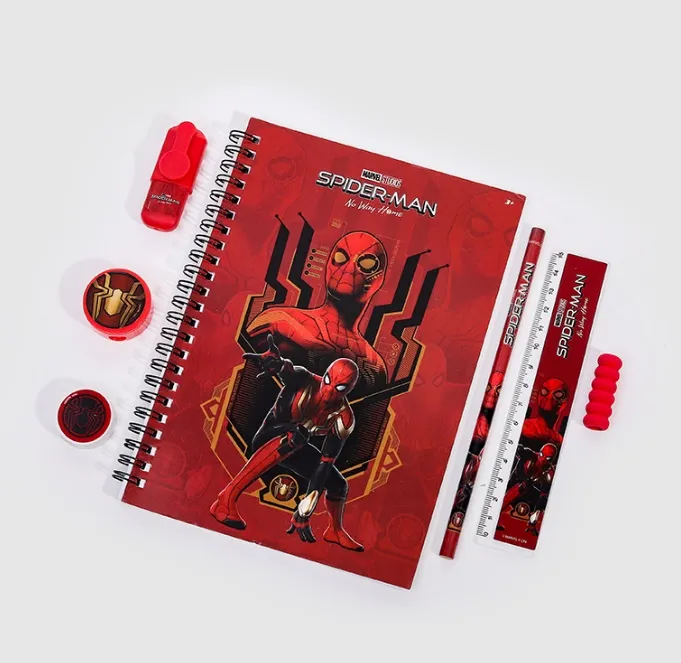 Spiderman 7 PCS Stationary Ziplock Set