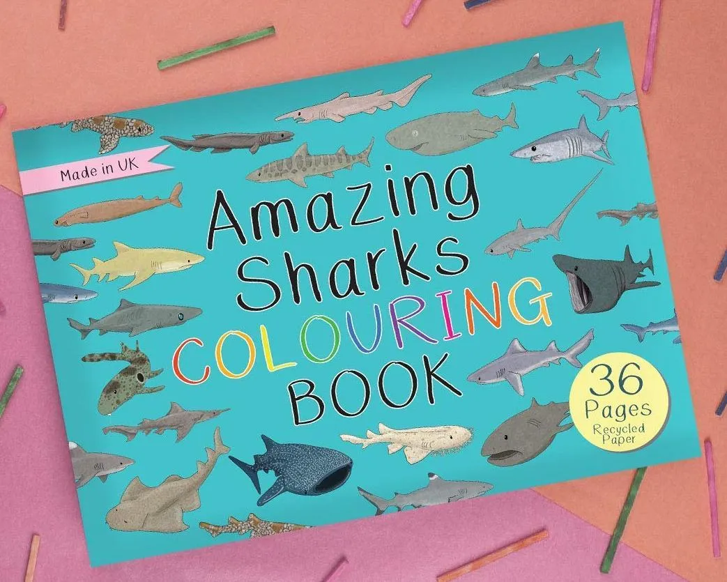 Amazing Sharks Colouring Book