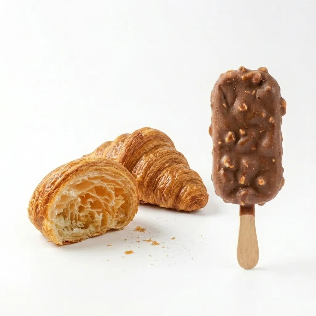 Ice Cream Stick & Croissant