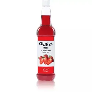 Gladys strawberry flavored syrup 750 ml