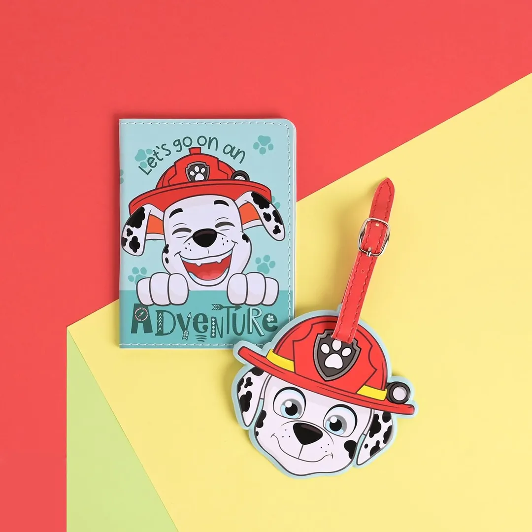 Paw Patrol Marshall Passport Holder & Luggage Tag Set