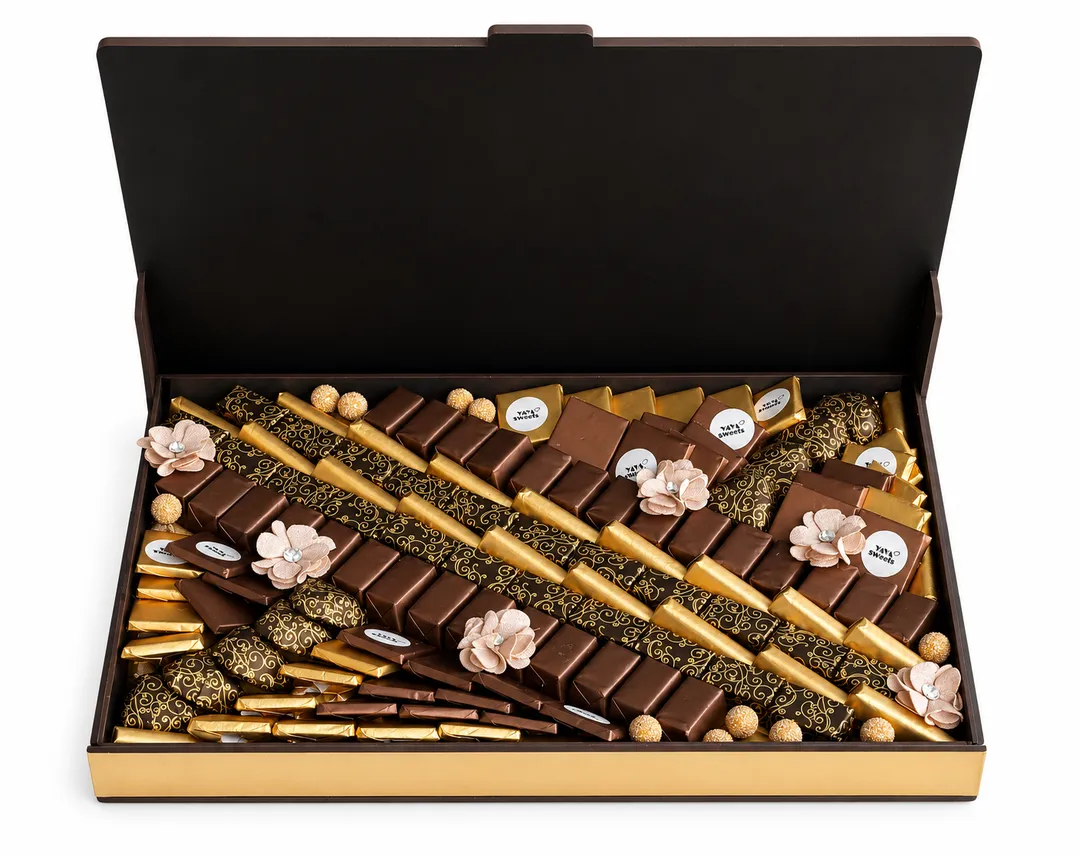 Brown Wooden Chocolate Box