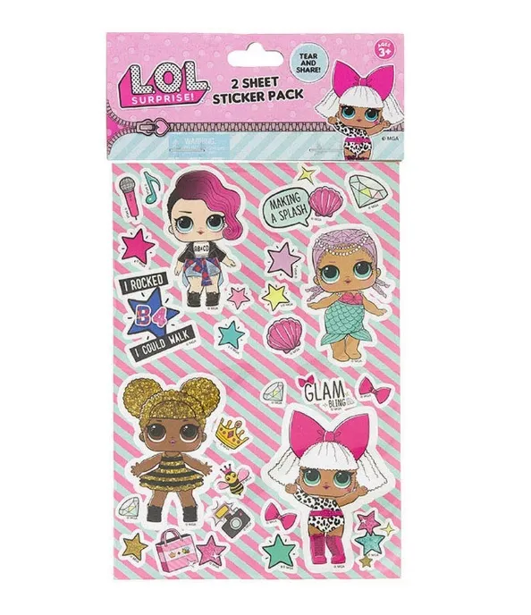 LOL Surprise Stickers (2 Sheets)