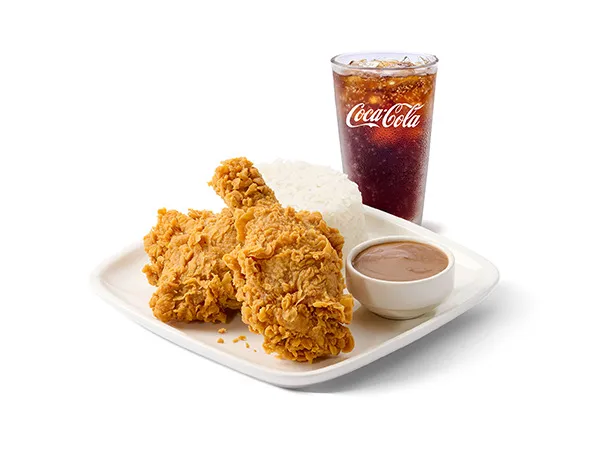 2Pcs Chickenjoy With Rice Meal