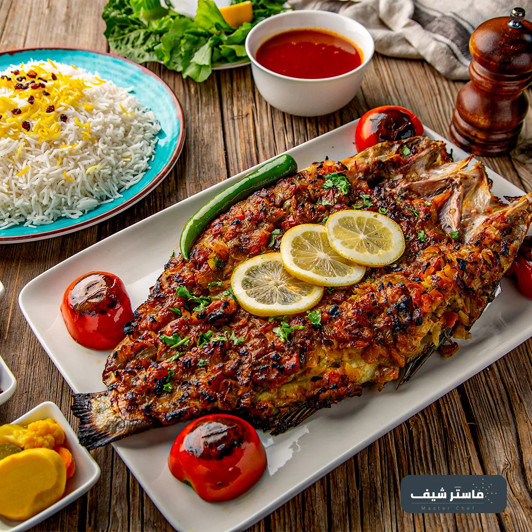 سمك سيباس مشوي