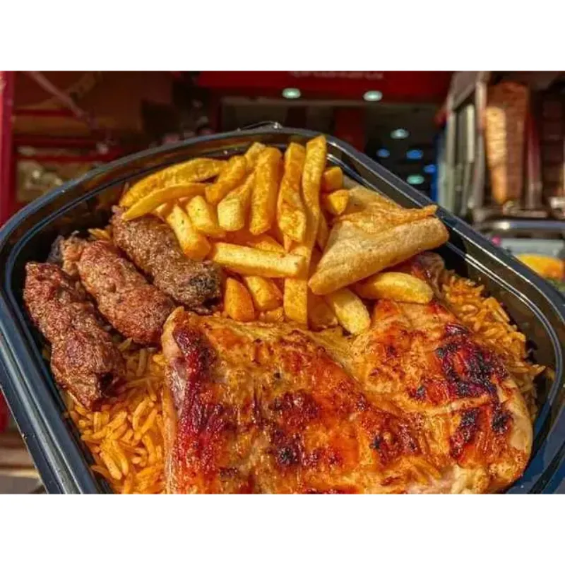 Kofta with Quarter Chicken (Leg) Meal