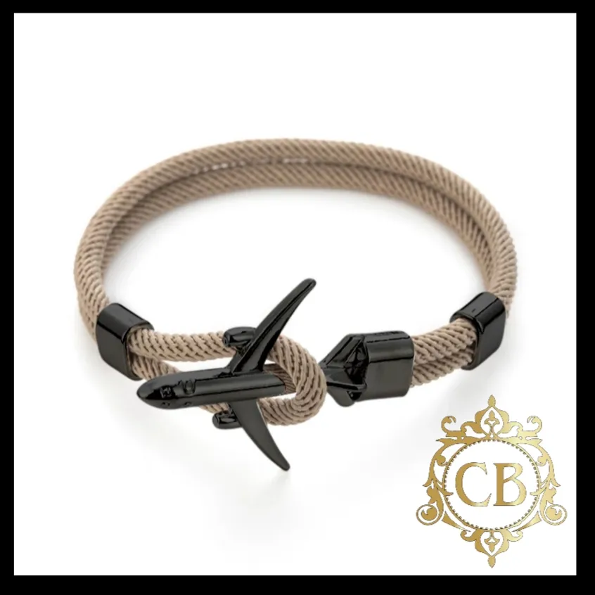 Khaki Airplane Bracelet
