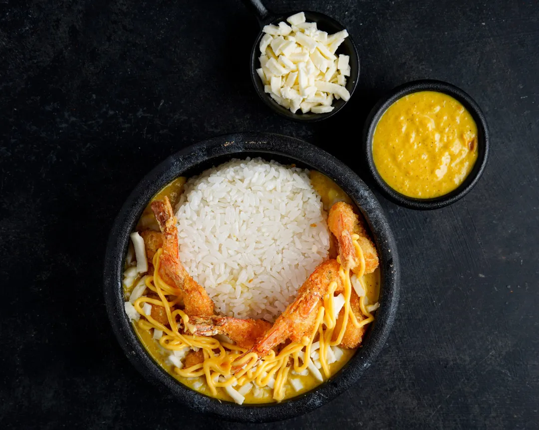 Shrimp Mozzarella Curry W/ Rice
