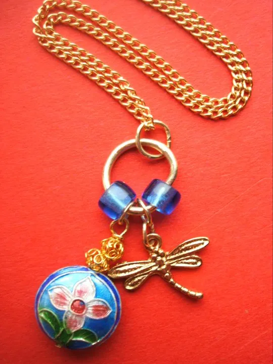 Storm in a Teacup - Dragonfly Necklace