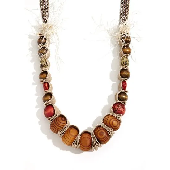 Adia Kibur - Multi Shape Ball With Chain Necklace