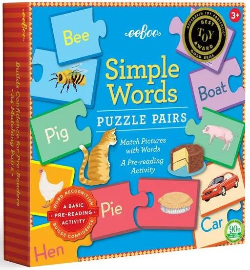 Simple Word Puzzle Pair