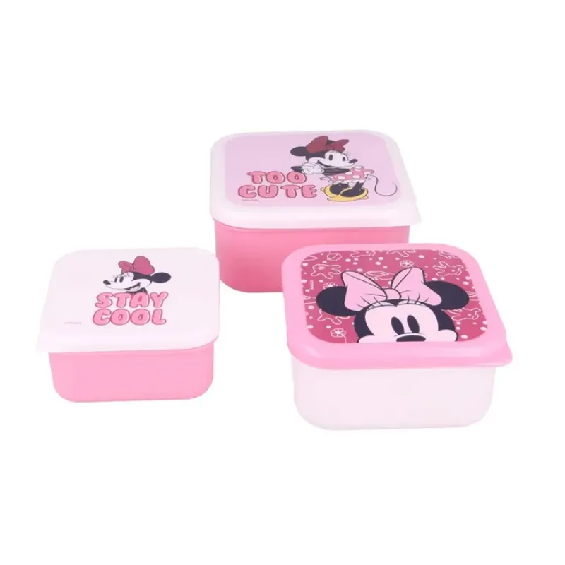 Minnie Mouse 3 PCS Food Containers Set