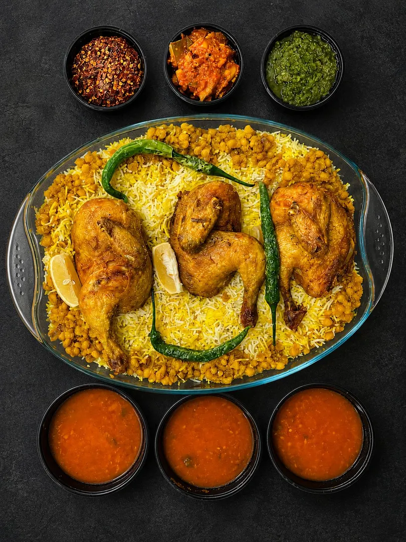 Pyrex Chicken Majboos