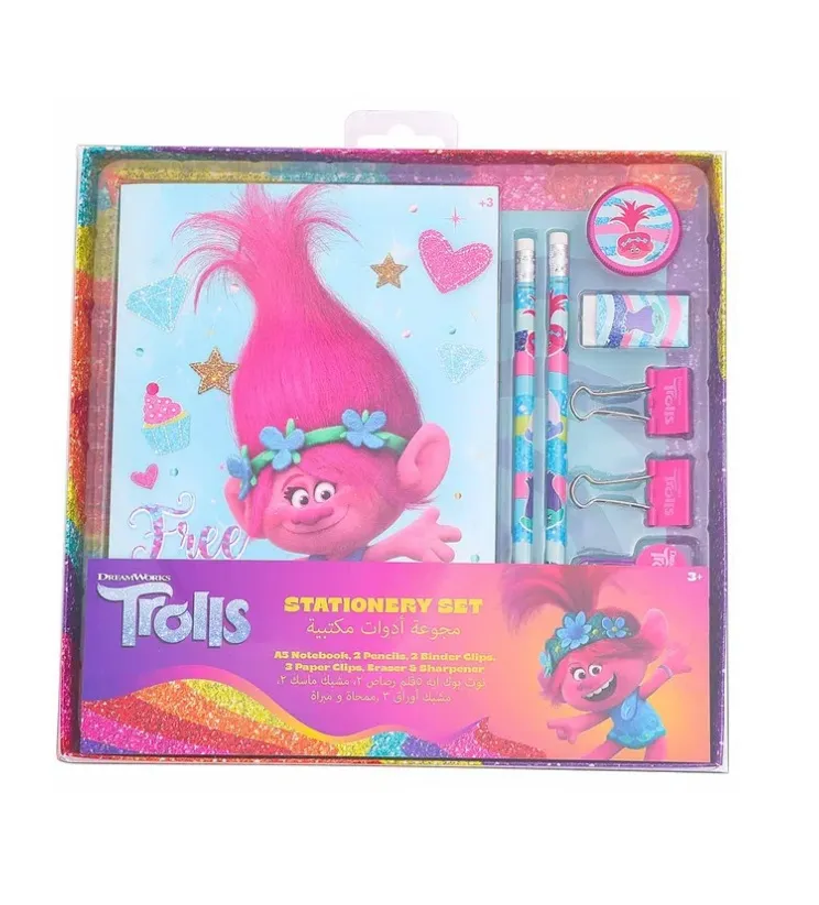 Trolls 10 PCS Stationary Set