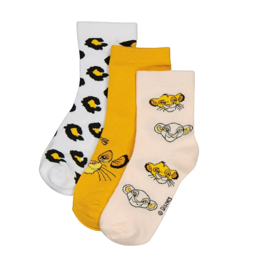 Lion King 3 Pairs Socks - Simba & Nala